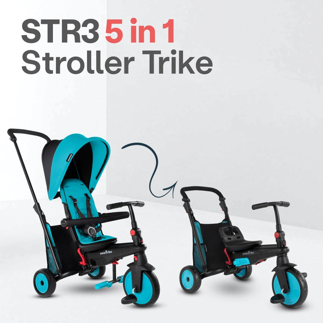 Foldable top baby trike