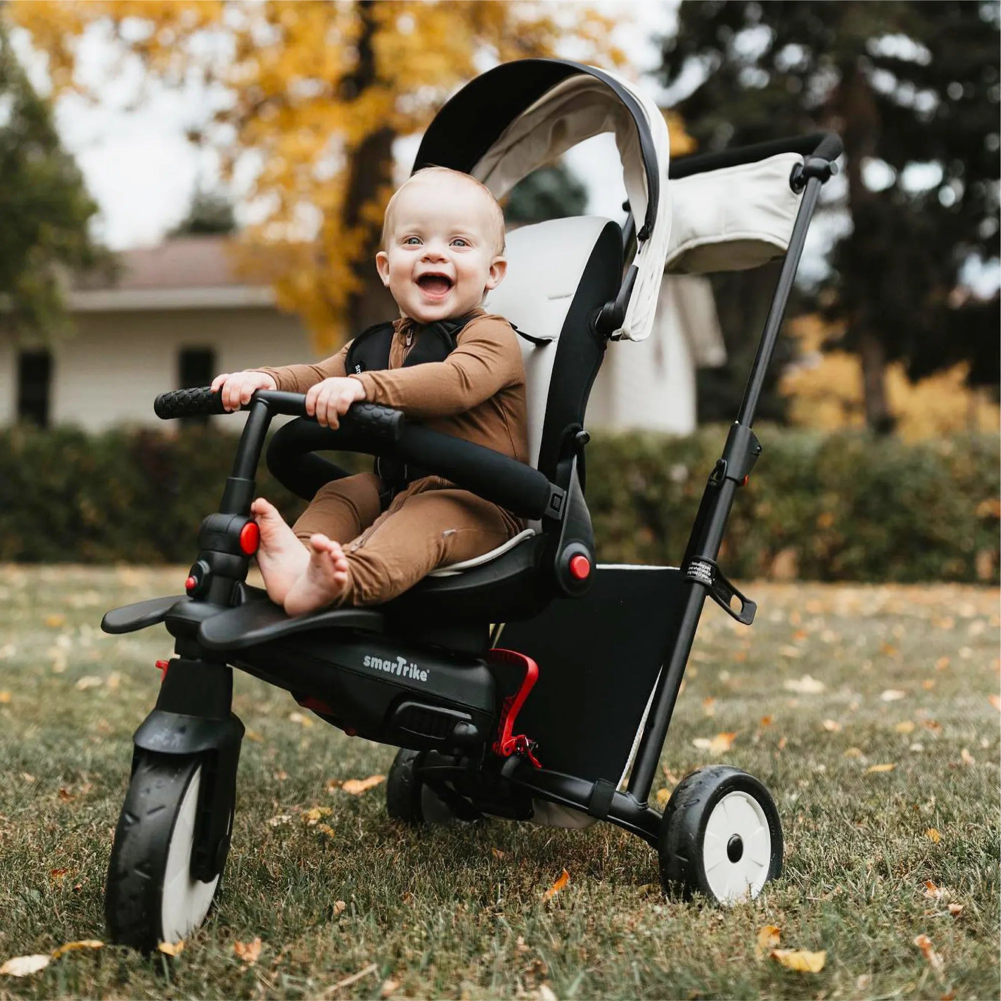 Which three age stages should you consider when choosing a toddler trike?