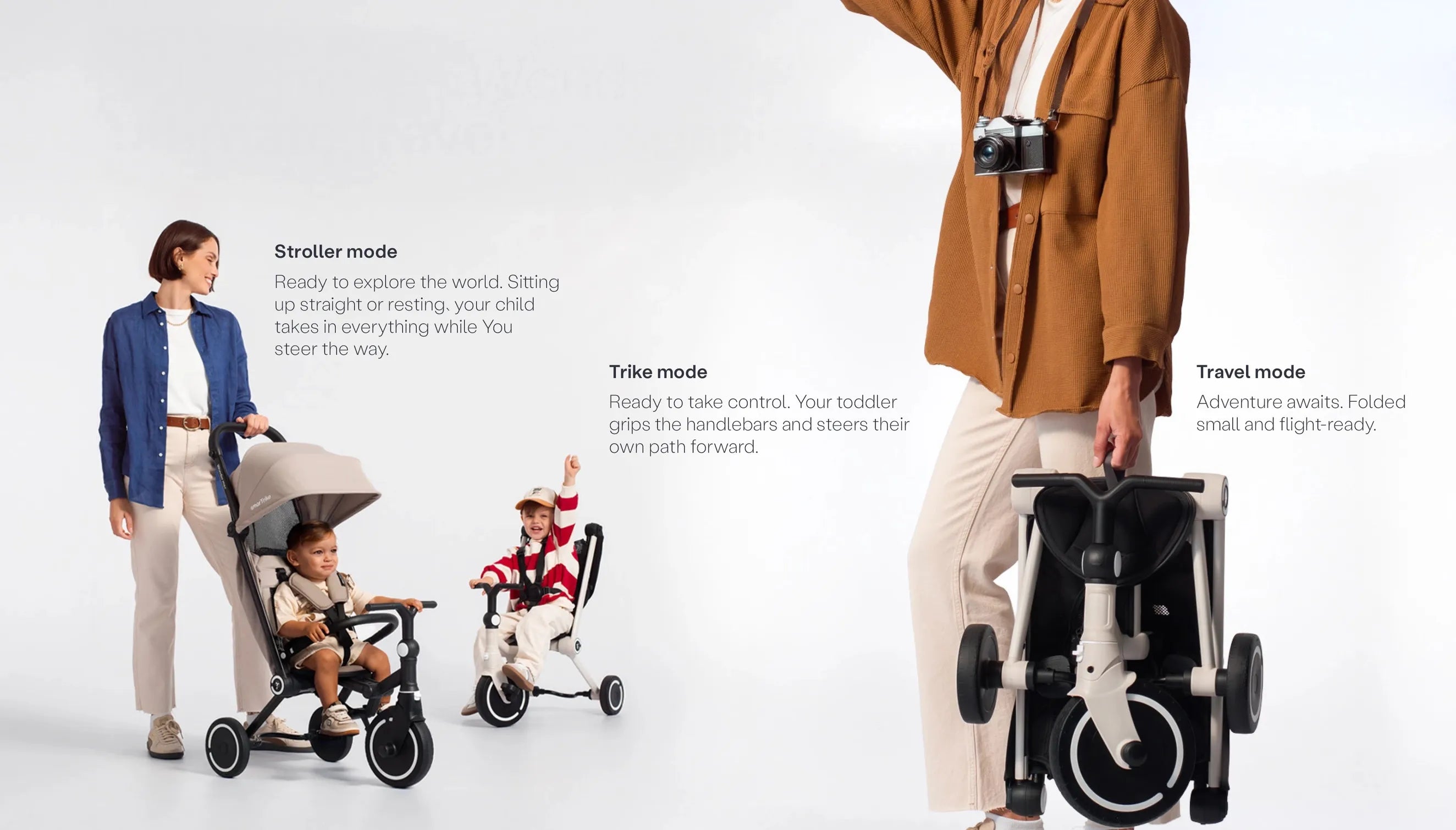 How to Fold Your Pushchair-Trike for Cabin Storage and Security Checks