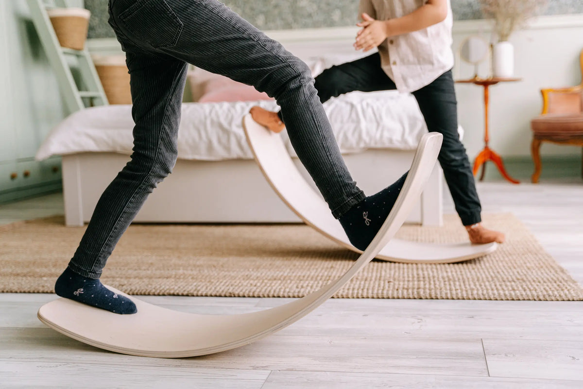 Create a safe indoor mini route to build your child's balance and confidence