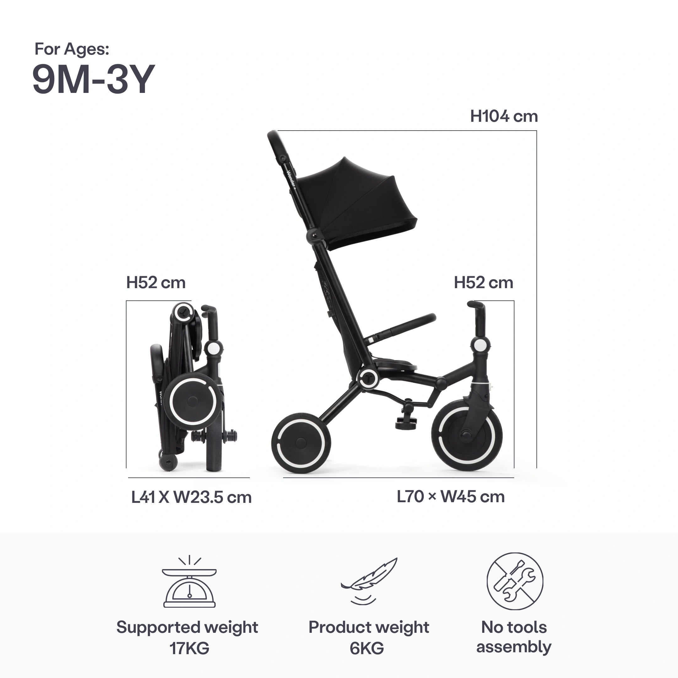 Wonder Plus Stroller-Trike