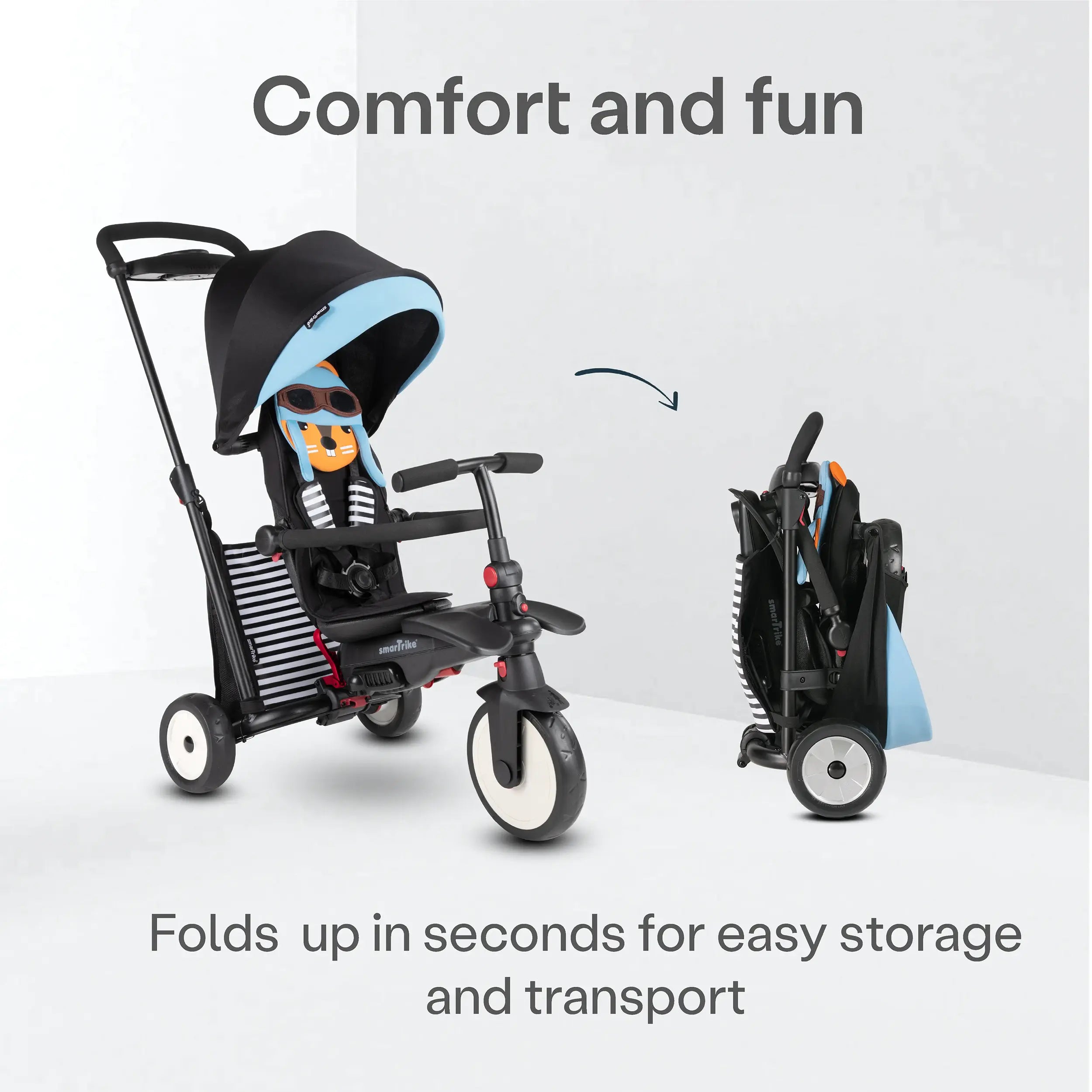 6-in-1 STR5 Folding Stroller Trike
